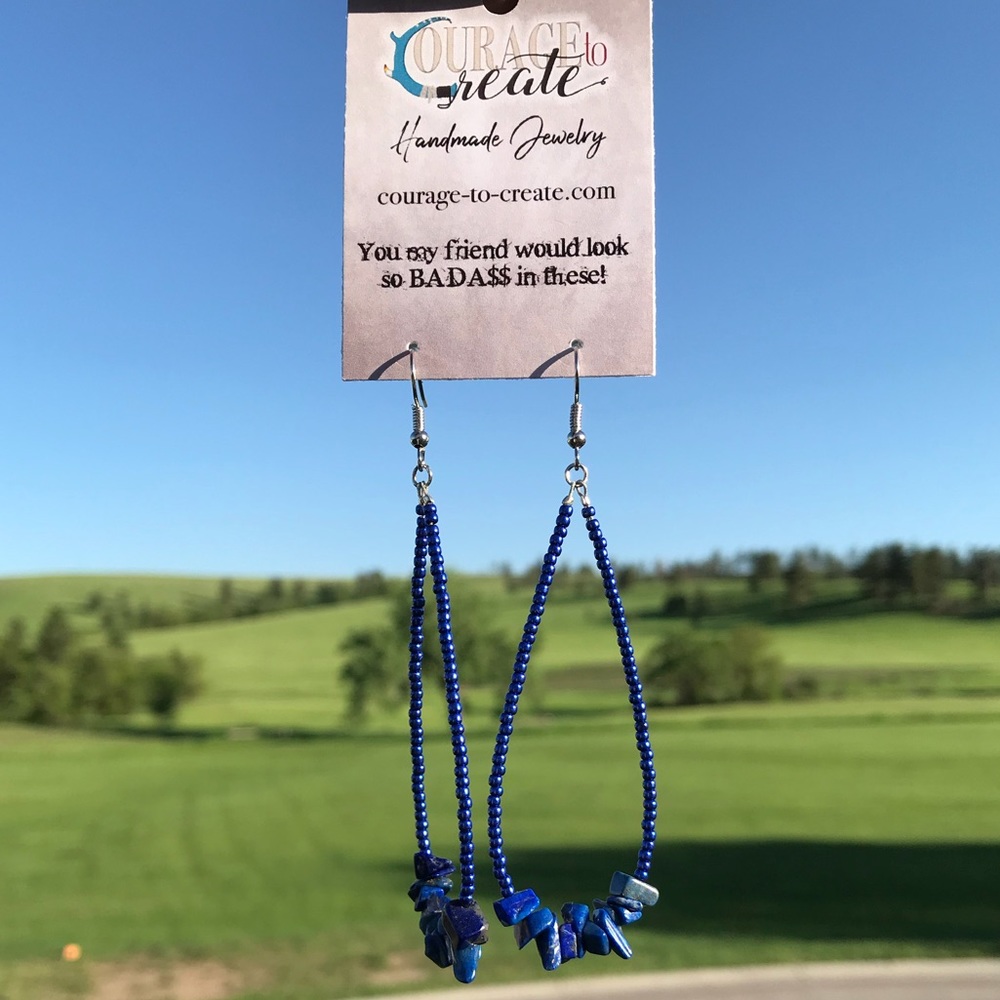 Lapis Blue Beauties, Drop, dangle Earrings
